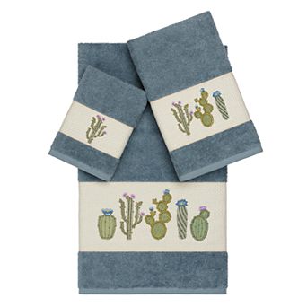 Linum Home Textiles Turkish Cotton Mila Embellished Towel Set