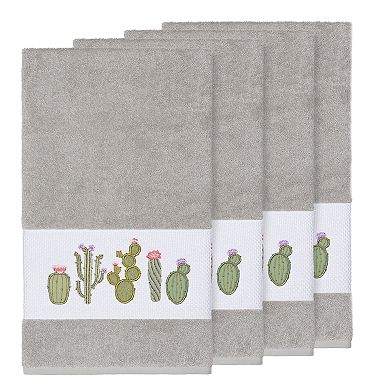 Linum Home Textiles Turkish Cotton Mila Embellished Bath Towel Set