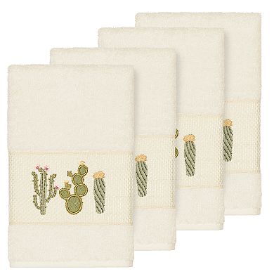 Linum Home Textiles Turkish Cotton Mila Embellished Hand Towel Set