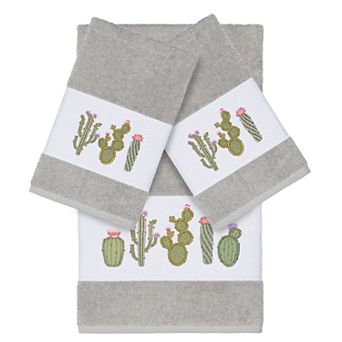 Linum Home Textiles Turkish Cotton Mila 3 pc Embellished Towel Set