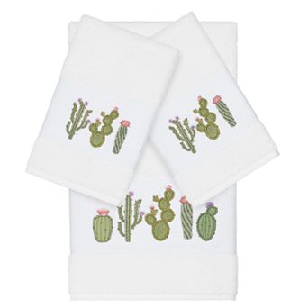 Linum Home Textiles Turkish Cotton Mila 3 pc Embellished Towel Set