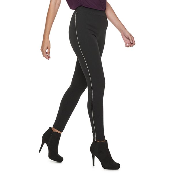 Women's Jennifer Lopez Embellished Ponte Leggings