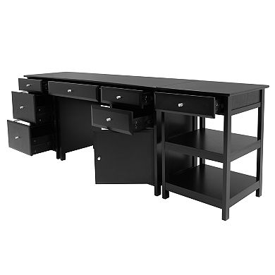 Winsome Delta Home Office Desk 3-piece Set
