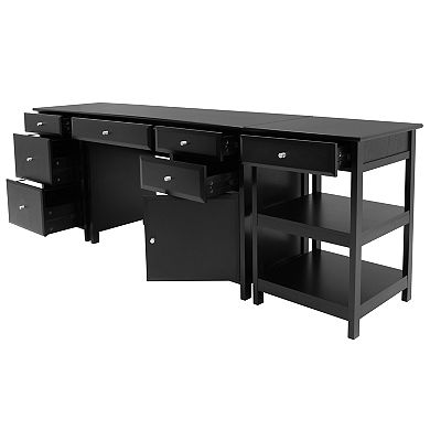 Winsome Delta Home Office Desk 3-piece Set