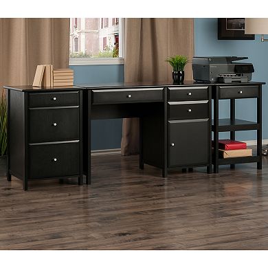 Winsome Delta Home Office Desk 3-piece Set