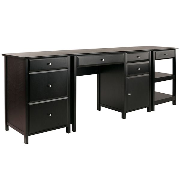 Winsome Delta Home Office Desk 3piece Set