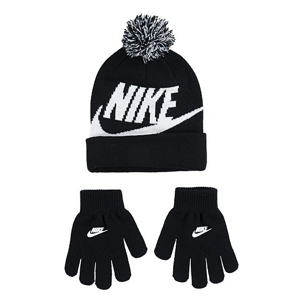 Boys 8-20 Nike Swoosh Beanie & Gloves Set