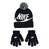 Boys 4-20 Nike Swoosh Beanie & Gloves Set