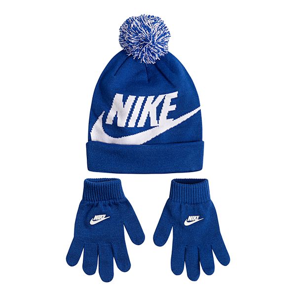 Boys 8-20 Nike Swoosh Beanie & Gloves Set