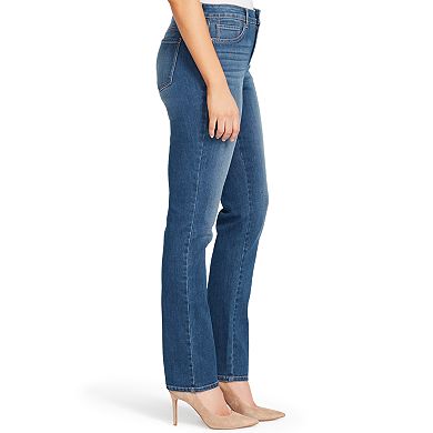 Petite Gloria Vanderbilt Rail Straight-Leg Jeans