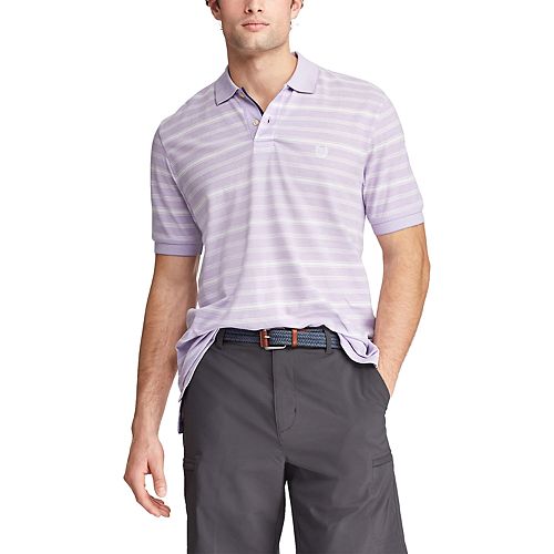 Chaps Men's ClassicFit Striped Cotton Mesh Polo