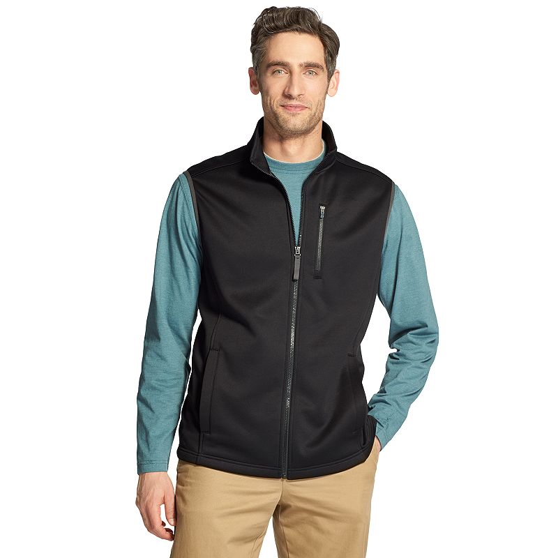 UPC 676108756080 product image for Men's IZOD Spectator SportFlex Stretch Fleece Vest, Size: Medium, Black | upcitemdb.com