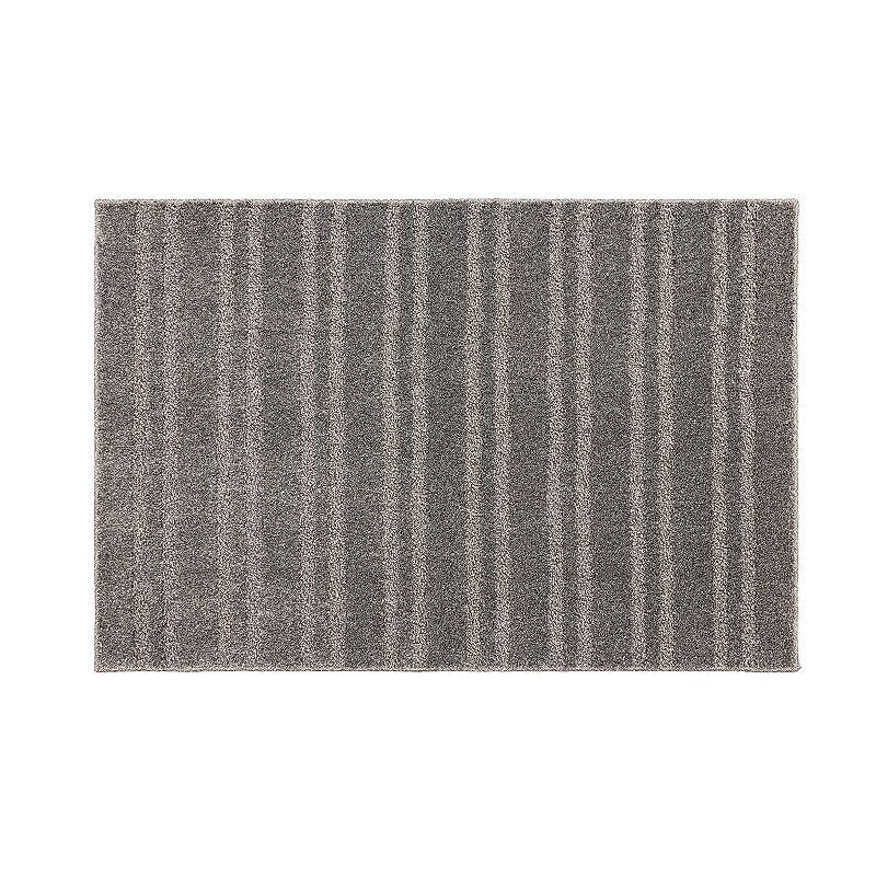 Sonoma Goods For Life Ultimate Performance Stripe Area and Throw Rug, Grey,