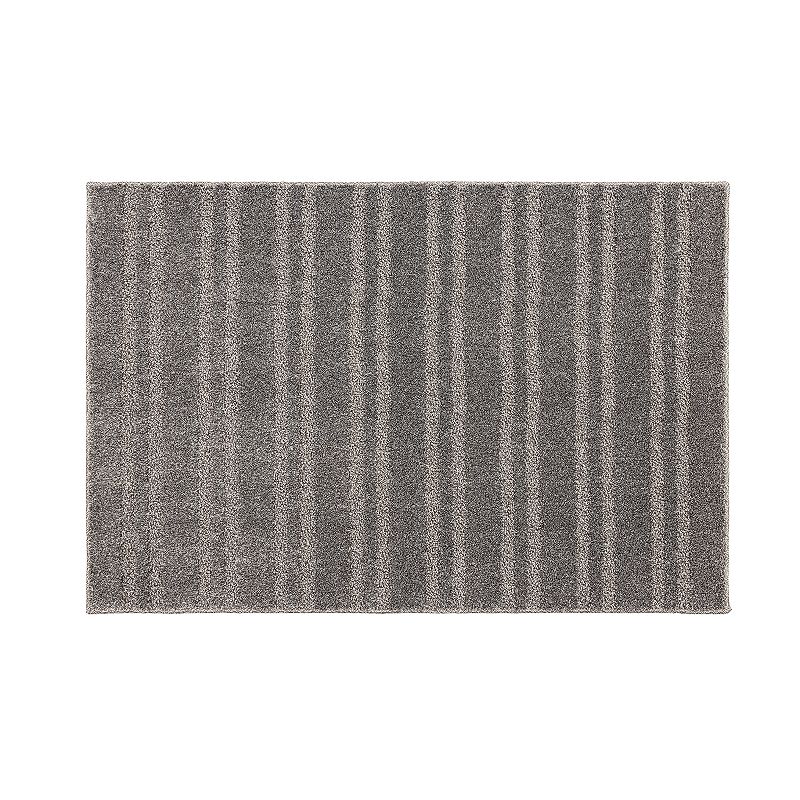 Sonoma Goods For Life Ultimate Performance Stripe Area and Throw Rug, Grey, 8X10 Ft