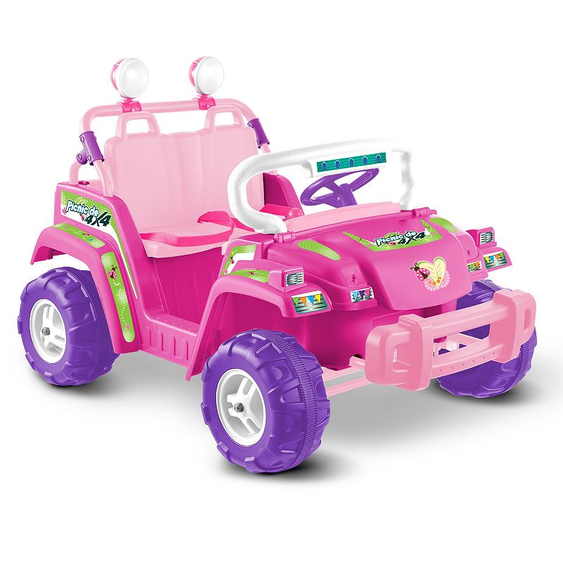 Kid Motorz Picnic De 4x4 Two Seater Ride-On Vehicle, Pink