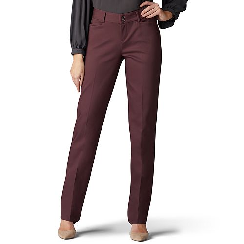 Women's Lee Secretly Shapes Twill Straight-Leg Pants