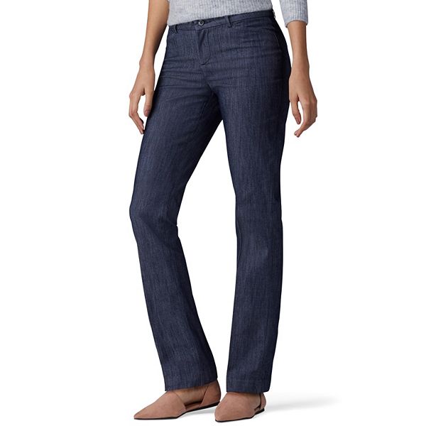 Women's Lee&reg; Secretly Shapes Straight-Leg Pants - Nocturnal (12 SHORT)