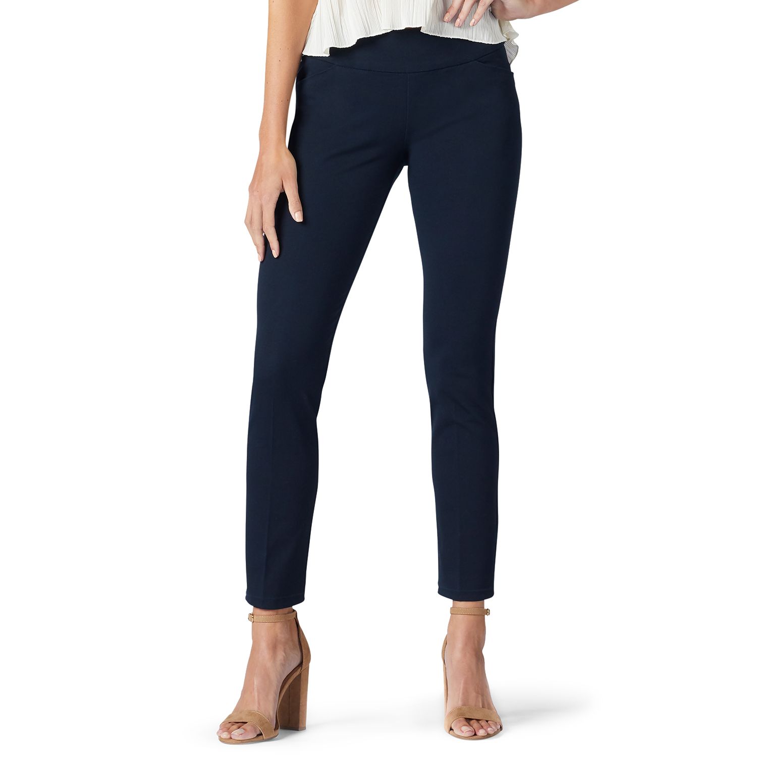 lee style up pull on pants petite