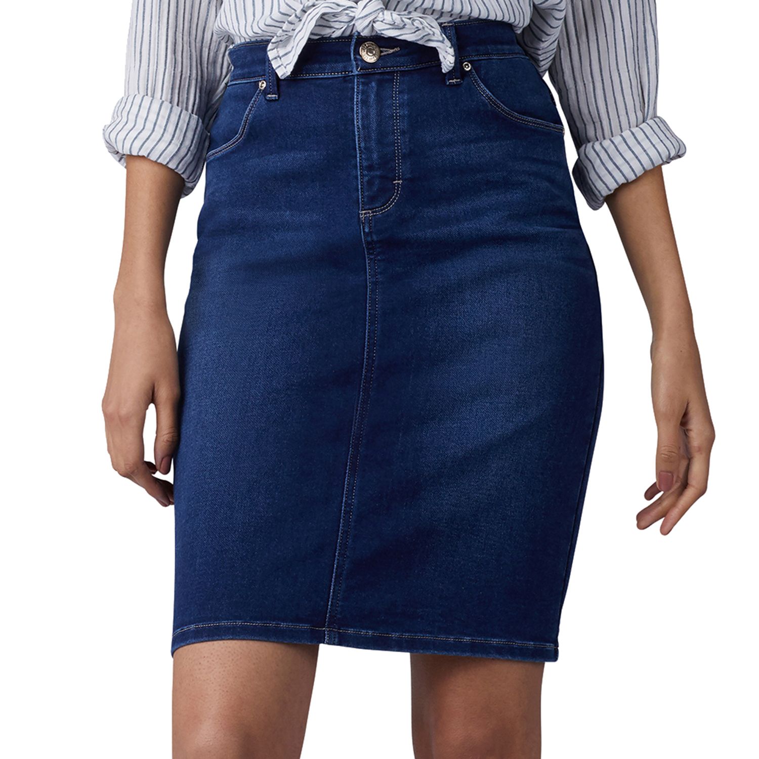 kohls womens denim skirts