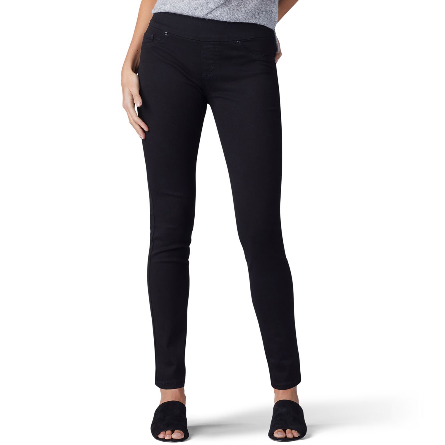 lee mid rise skinny jeans