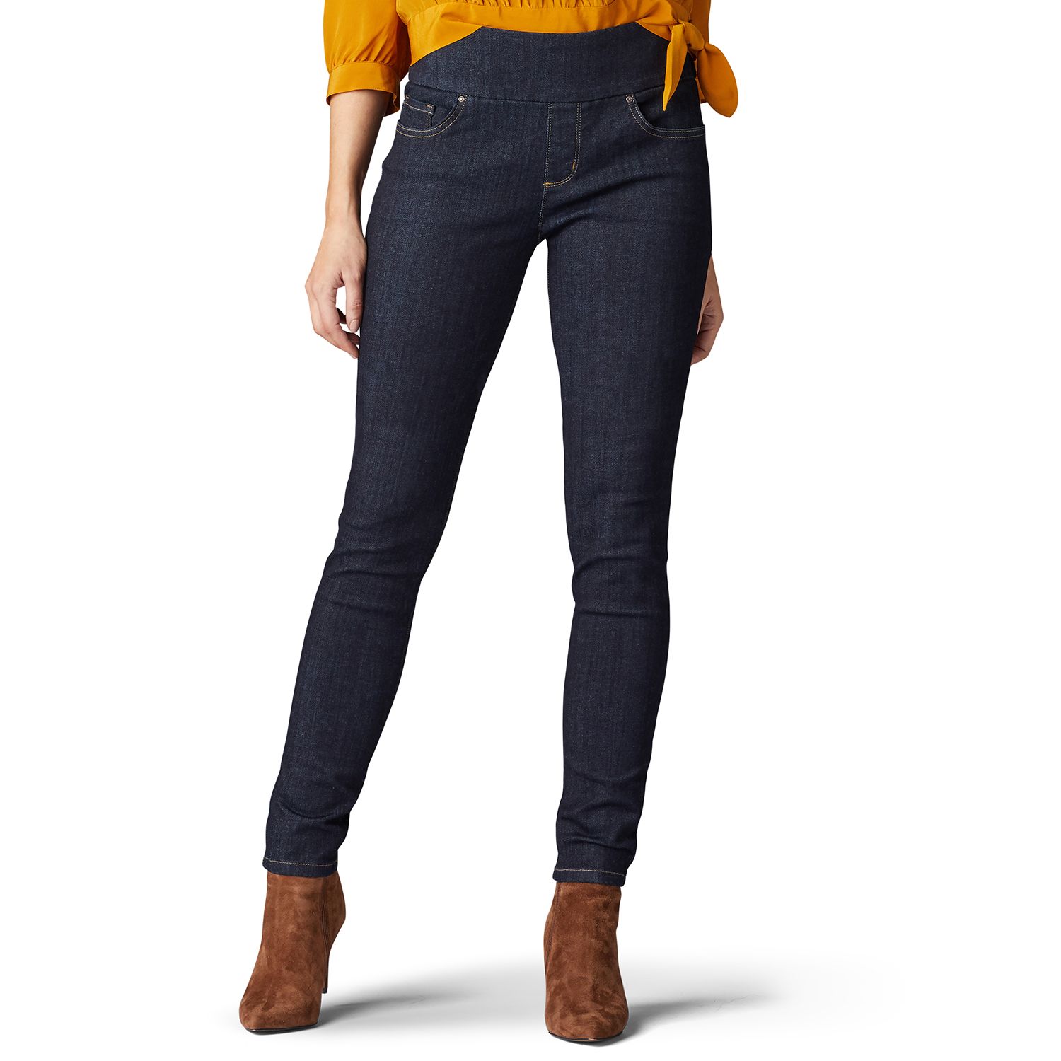 womens lee mid rise skinny jeans
