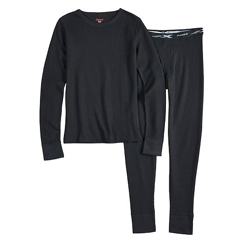 Boys 420 Hanes 2Piece Thermal Set