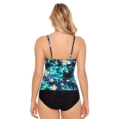Women's Croft & Barrow Ruched One-Piece Swimsuit