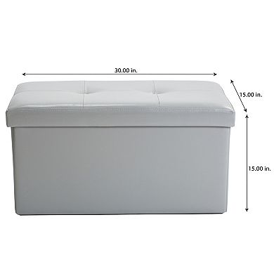 Simplify Large Collapsible Folding Storage Ottoman 