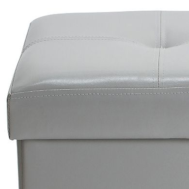 Simplify Large Collapsible Folding Storage Ottoman 