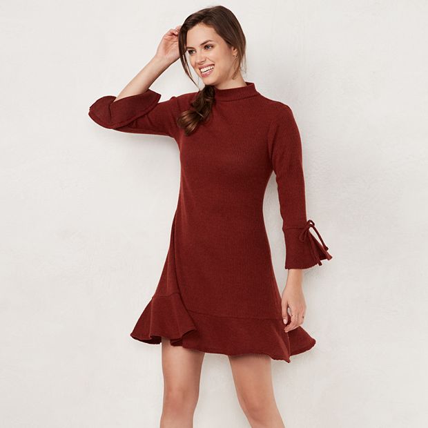 Kohls red hot sale sweater dress