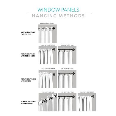 Lush Decor Bayview Window Curtains Set
