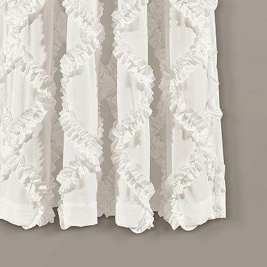 Lush Decor Ruffle Diamond Window Curtains Set