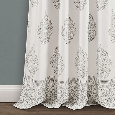Lush Decor Teardrop Leaf Room Darkening Window Curtains Set