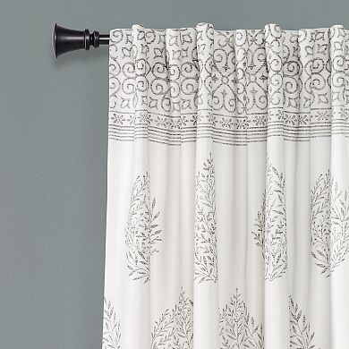 Lush Decor Teardrop Leaf Room Darkening Window Curtains Set