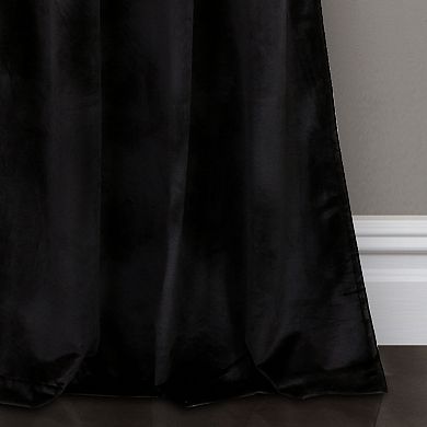 Lush Decor 2-pack Prima Velvet Color Block Room Darkening Window Curtains - 38" x 84"