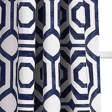 Lush Decor 2-pack Octagon Blocks Room Darkening Window Curtains - 52" x 84"