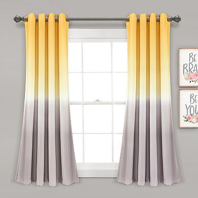 Lush Decor 2-pack Umbre Fiesta Room Darkening Window Curtains - 52" x 84"