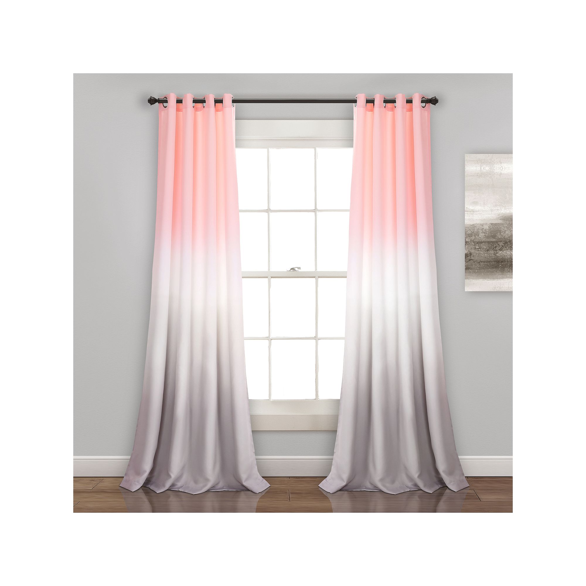 Lush Decor 2-pack Umbre Fiesta Room Darkening Window Curtains - 52 x 84