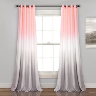 Lush Decor 2-pack Umbre Fiesta Room Darkening Window Curtains - 52" x 84"