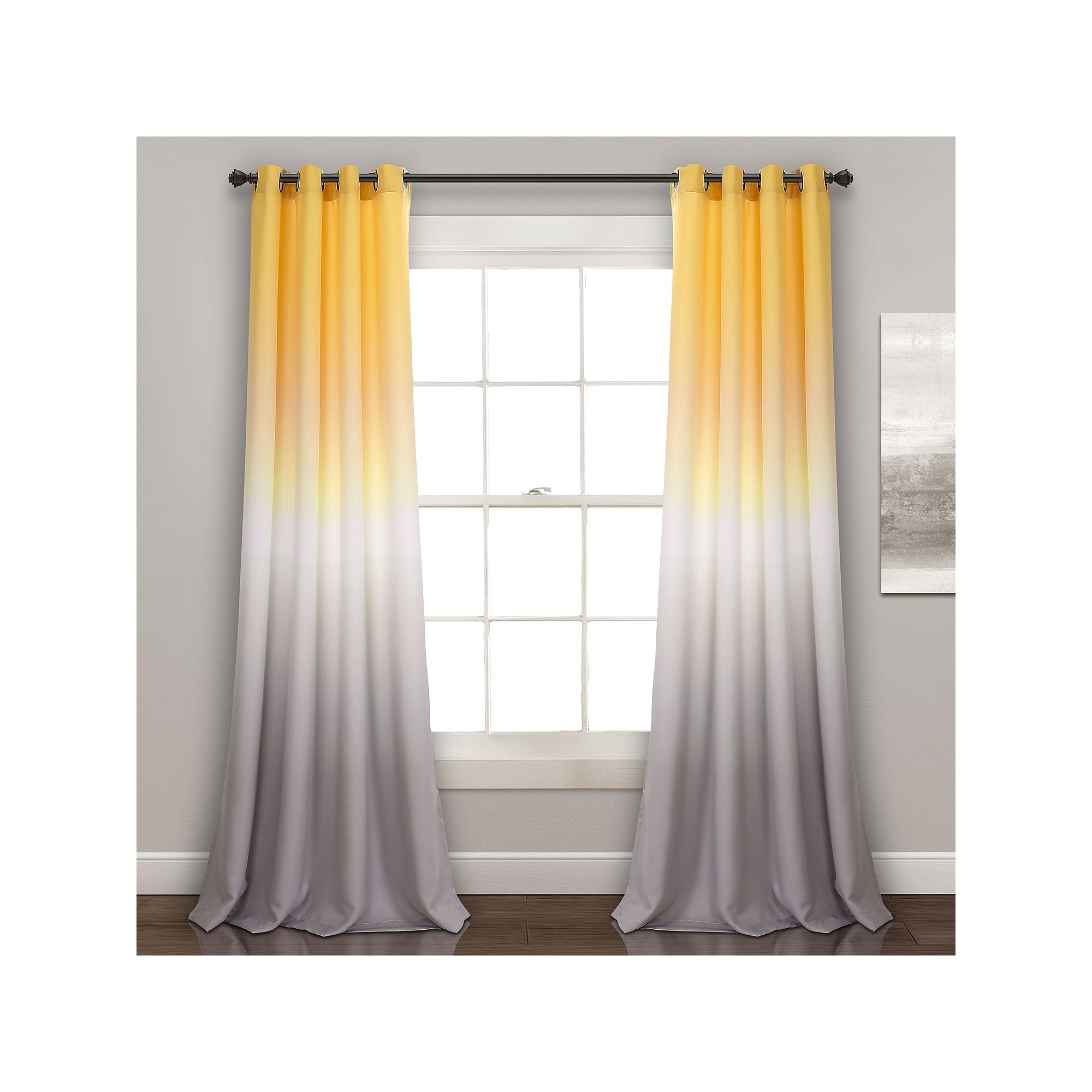 Lush Decor 2-pack Umbre Fiesta Room Darkening Window Curtains - 52 x 84