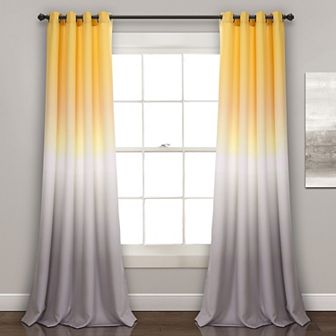 Lush Decor 2-pack Umbre Fiesta Room Darkening Window Curtains - 52" x 84"