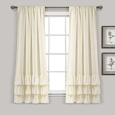 Lush Decor 2-pack Allison Ruffle Window Curtains