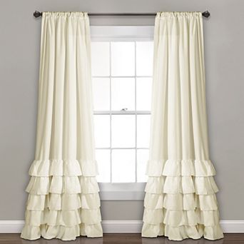Lush Decor Allison Ruffle Window Curtains Set