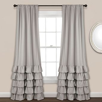 Lush Decor Allison Ruffle Window Curtains Set