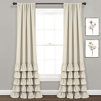 Lush Decor Allison Ruffle Window Curtains Set