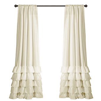 Lush Decor Allison Ruffle Window Curtains Set