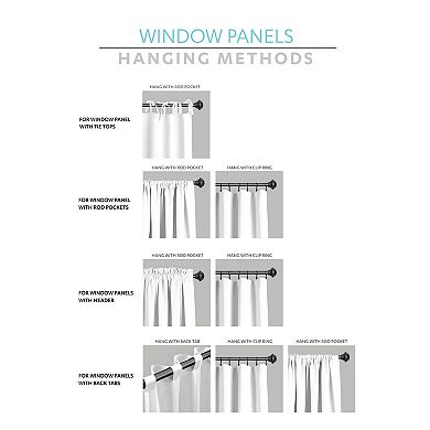 Lush Decor Insulated Grommet Blackout Window Curtains Set