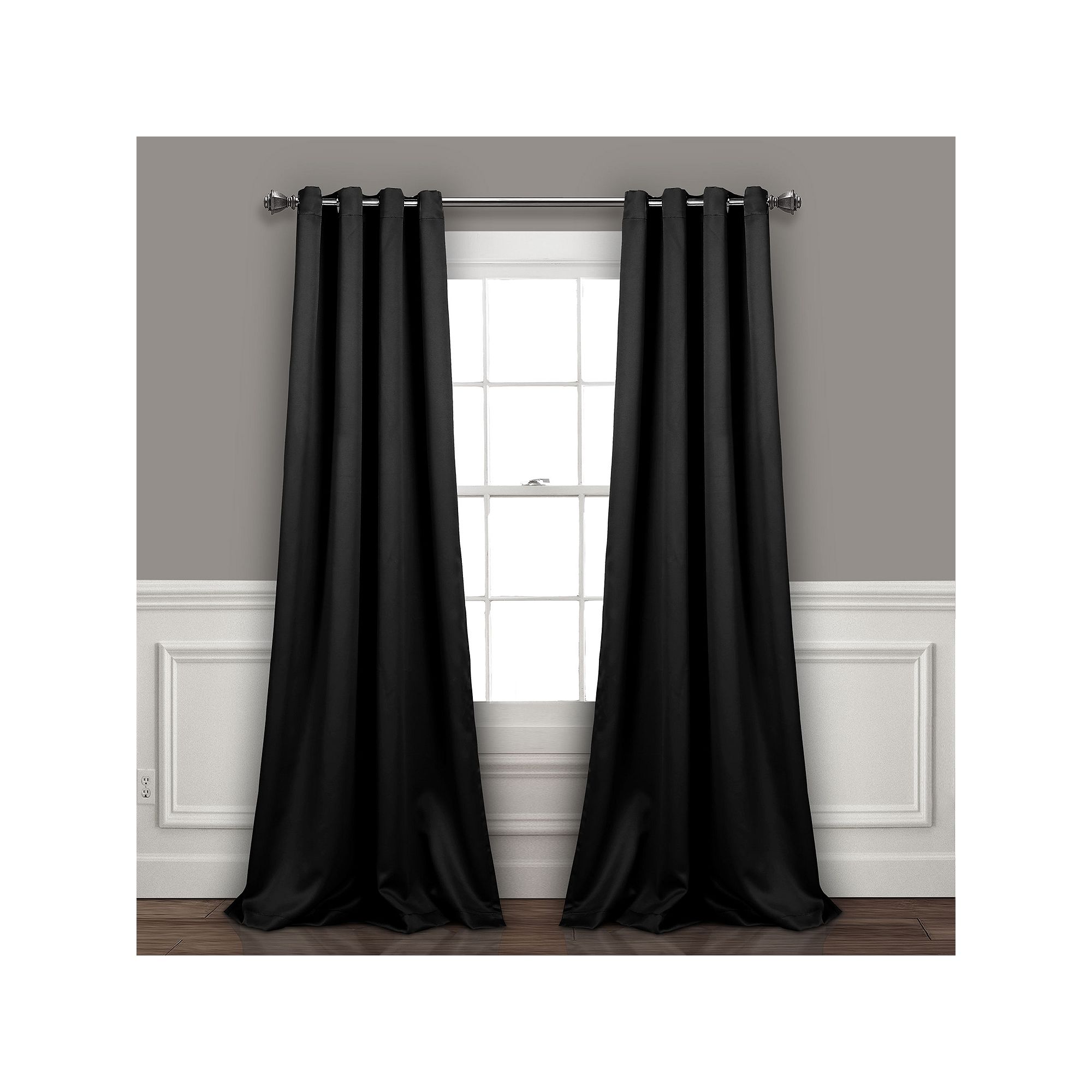 Lush Decor Insulated 100% Blackout Window Curtains Set