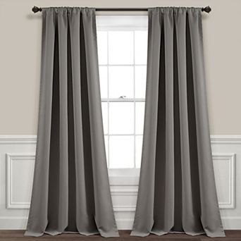Lush Decor Insulated 100% Blackout Window Curtains Set