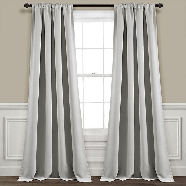 Lush Decor 2 Pack Insulated Grommet 100 Blackout Window Curtains